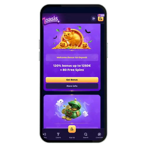 7Oasis Casino Register & Login